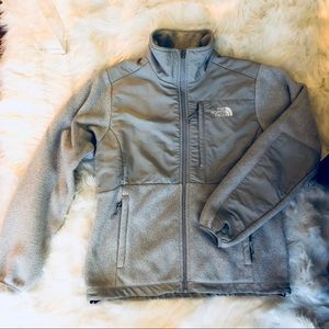 North Face Light Grey Denali Fleece Jacket